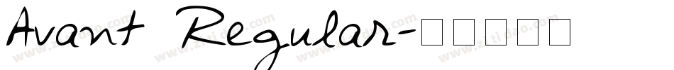 Avant Regular字体转换